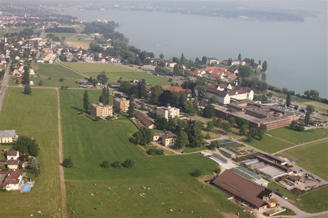 Flugansicht auf das Klinikareal