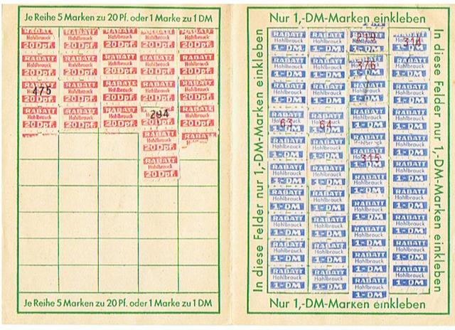 Rabatt-Sparkarte der Drogerie Hahlbrauck